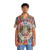Retro tie dye peace sign psychedelic design Hawaiian shirt - People Front