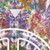 Retro tie dye peace sign psychedelic design Hawaiian shirt - Detail