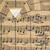 Beethoven's Symphony No. 9 Hawaiian Shirt featuring antique sheet music - Detail