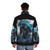 King of the Monsters Godzilla Puffer Jacket - men back
