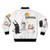 Catscratch cartoon cat on a bomber jacket - Back
