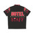 Hazbin Hotel Staff Hawaiian Shirt featuring cartoon characters - Back