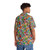 Hobbies tropical Hawaiian shirt with vibrant cartoon print of pineapple, animals, and fruit - People Back