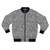 Cartoon microbes pattern gray bomber jacket