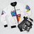 Episcopal Church Shield with Progressive Pride Flag Vertical Rainbow Bomber Jacket - Flat lay