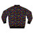 Multicolor polka dot bomber jacket with rainbow and confetti pattern - Back