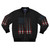 Patriotic bomber jacket with fencing and USA flag design for fencers