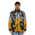 Vintage "Kill the Bill" puffer jacket with retro music and film inspired design - men front