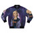 Galactic Doctor's Time Travel Bomber Jacket featuring a space and galaxy design