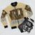 Rick Wakeman Prog Rock Bomber Jacket featuring The Six Wives of Henry VIII album artwork - Flat lay