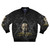 Aleister Crowley Occult Allover Print Bomber Jacket