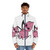 Kid Buu puffer jacket with dragon ball design - men front