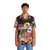 hawaiian flower astronaut skeleton shirt cosmic space themed - People Front
