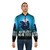 Retro 80s/90s style bomber jacket with clockwork thunder design - Lifestyle