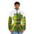 Kermit the Frog inspired puffer jacket with a playful and trendy design - men front