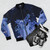 Perfect Blue Bomber Jacket - Anime Inspired Fashion - Flat lay