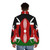 Kenya flag puffer jacket - men back