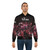 The Warning rock band logo printed on a black bomber jacket - Lifestyle