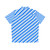 Bavarian blue and white diamond flag pattern hawaiian shirt - Back