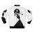 Gottmik inspired bomber jacket in black and white minimalist design, featuring contrast and graphic elements - Back
