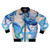 Anatomical aquarium bomber jacket with cephalopod and nautilus designs