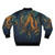 Watercolor octopus bomber jacket with abstract ocean design - Back