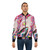 Colorful and creepy glitterwolf acrylic painting bomber jacket - Lifestyle