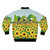 Bicycle and sunflower pattern bomber jacket for cycling and Le Tour de France enthusiasts - Back