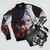 Arlecchino Phantom of the Night Genshin Impact Bomber Jacket with character art - Flat lay