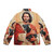 Keanu Reeves puffer jacket with Jesus Christ and dog design - Back
