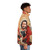Keanu Reeves puffer jacket with Jesus Christ and dog design - men side right