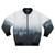 Nature-Inspired Bomber Jacket with Foggy Landscape Design