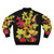 Vibrant orchid bomber jacket in a variety of hot and lively colors - Back