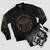 "The X-Files Inspired Bomber Jacket with 'I Want to Leave' Text" - Flat lay
