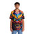 Hannya mask Hawaiian shirt featuring Japanese tattoo inspired design - People Front