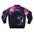 Cosmic space surfing bomber jacket with galaxy, stars, and cosmic design - Back
