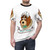 A t-shirt featuring a whimsical illustration of a sad dog in a bonnet, inspired by the character Poor Nana from the Peter Pan stories. - men front