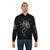 Octopus bomber jacket with black and white pen and ink tentacle design - Lifestyle