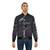 A purple bomber jacket with a guitar and music-inspired design - Lifestyle