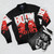 Evil Dead Boomstick Bomber Jacket featuring a graphic design of the classic cult movie franchise - Flat lay
