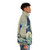 Kanagawa Wave Puffer Jacket featuring the iconic Hokusai wave design - men side right