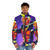 Kamen Rider Wizard Puffer Jacket - Stylish and Colorful Superhero Outerwear - men front