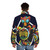 Kamen Rider Ooo Inspired Colorful Puffer Jacket - men back
