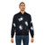 A vibrant digital illustration of adorable space bunnies on a bomber jacket against a starry, cosmic background. - Lifestyle