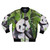 Panda-themed bomber jacket for kids