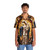 Virgin Mary Hawaiian Shirt with Stained Glass Design - People Front