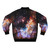 Colorful nebula-inspired bomber jacket with space-themed graphics - Back
