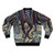 Metallic Ocean II Abstract Watercolor Bomber Jacket with Octopus and Marine Life Designs - Back