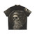Vintage Viking Skull Beard Hawaiian Shirt with Headphones - Back