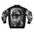 Furians Riddick Pitch Black Bomber Jacket with abstract vector design - Back